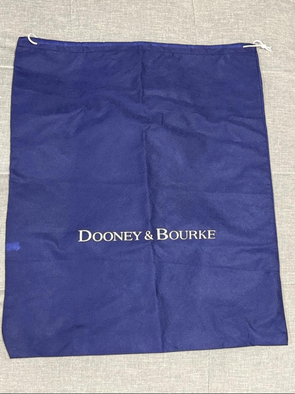 Dooney & Bourke Navy Drawstring Logo Dust Bag